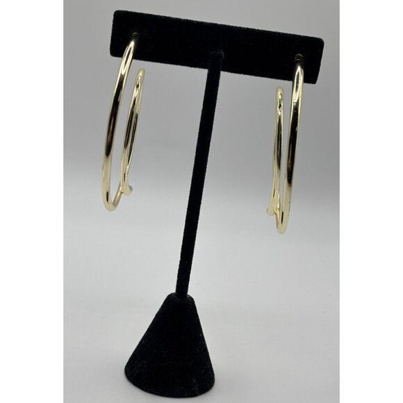Kendra Scott Gold-Tone Moop Hoop Earrings - Picture 5 of 7